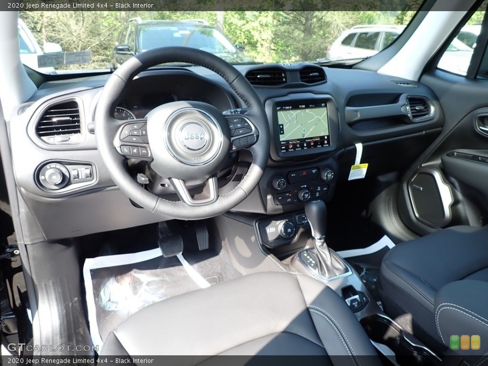 Black Interior Photo for the 2020 Jeep Renegade Limited 4x4 #139503806