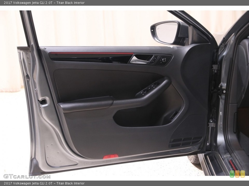 Titan Black Interior Door Panel for the 2017 Volkswagen Jetta GLI 2.0T #139506830