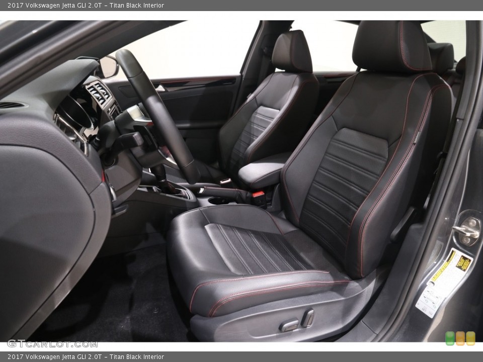 Titan Black Interior Front Seat for the 2017 Volkswagen Jetta GLI 2.0T #139506853