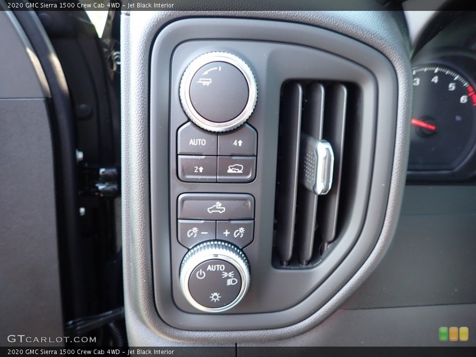 Jet Black Interior Controls for the 2020 GMC Sierra 1500 Crew Cab 4WD #139507087