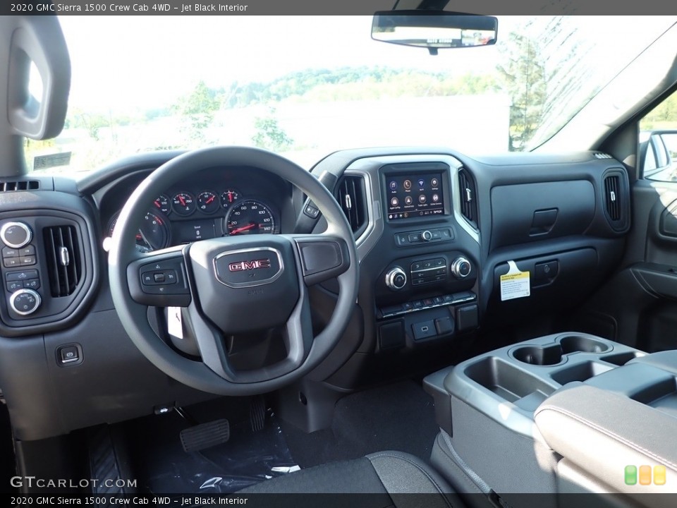 Jet Black Interior Dashboard for the 2020 GMC Sierra 1500 Crew Cab 4WD #139507162