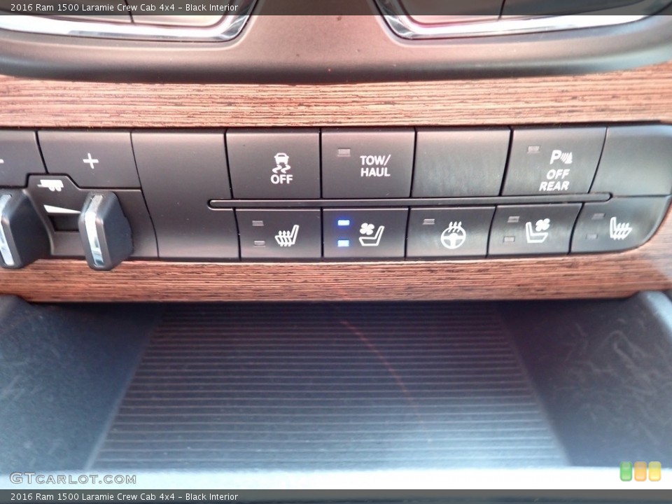 Black Interior Controls for the 2016 Ram 1500 Laramie Crew Cab 4x4 #139509247