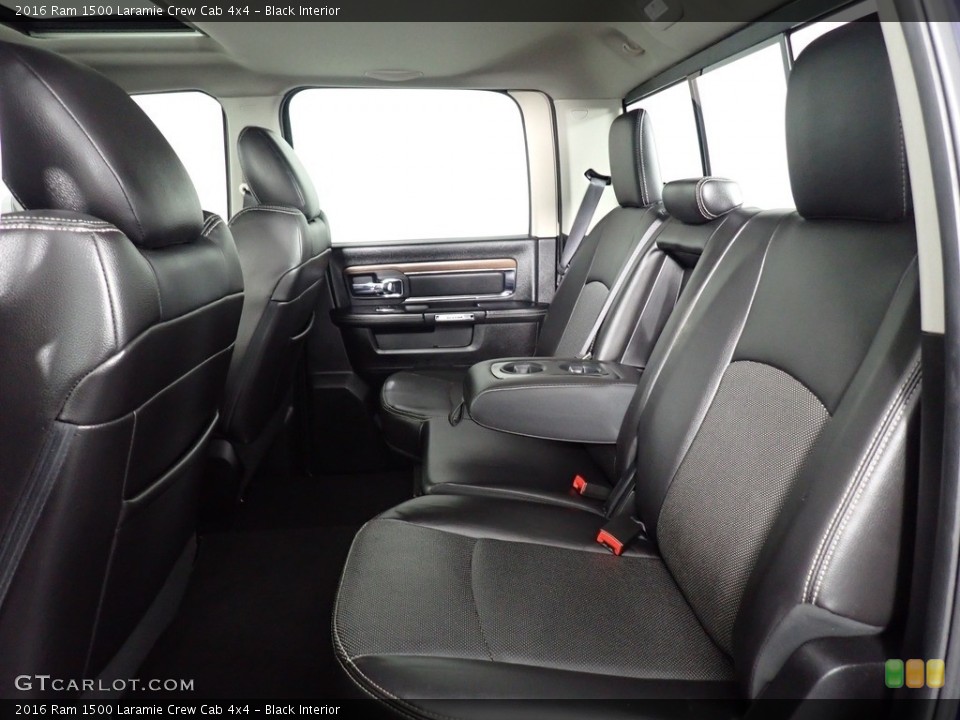Black Interior Rear Seat for the 2016 Ram 1500 Laramie Crew Cab 4x4 #139509480