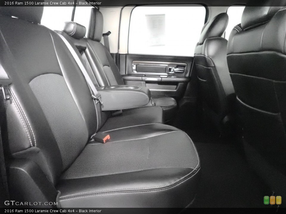 Black Interior Rear Seat for the 2016 Ram 1500 Laramie Crew Cab 4x4 #139509550