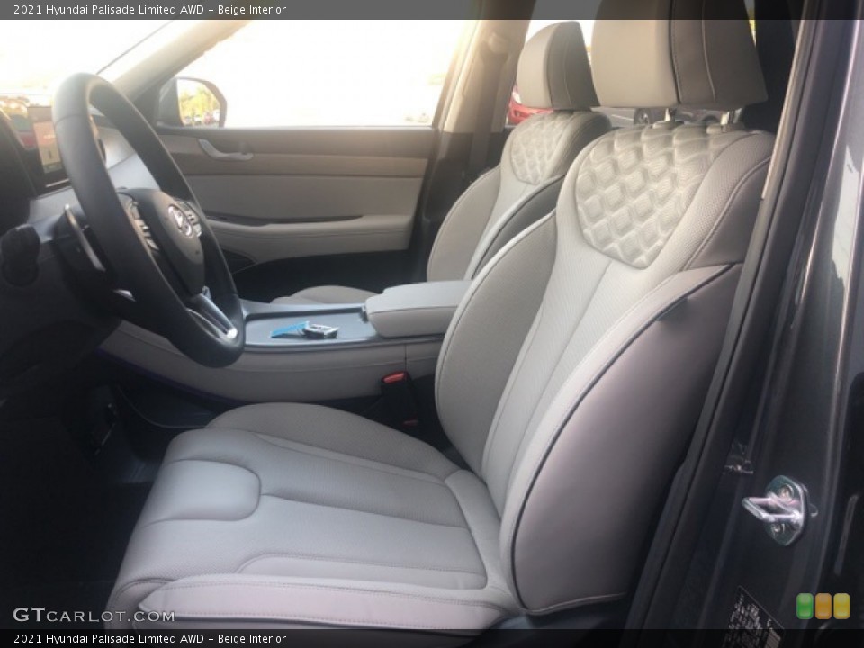 Beige Interior Photo for the 2021 Hyundai Palisade Limited AWD #139509562