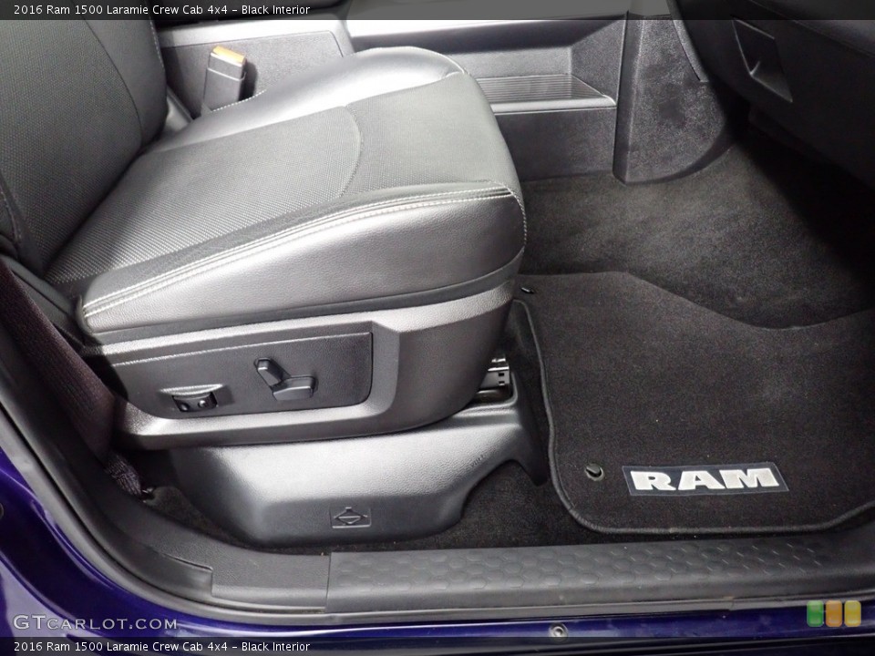 Black Interior Front Seat for the 2016 Ram 1500 Laramie Crew Cab 4x4 #139509592