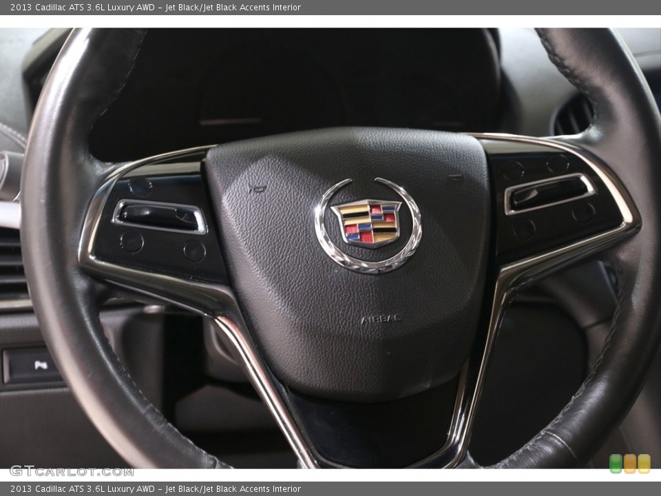 Jet Black/Jet Black Accents Interior Steering Wheel for the 2013 Cadillac ATS 3.6L Luxury AWD #139511881