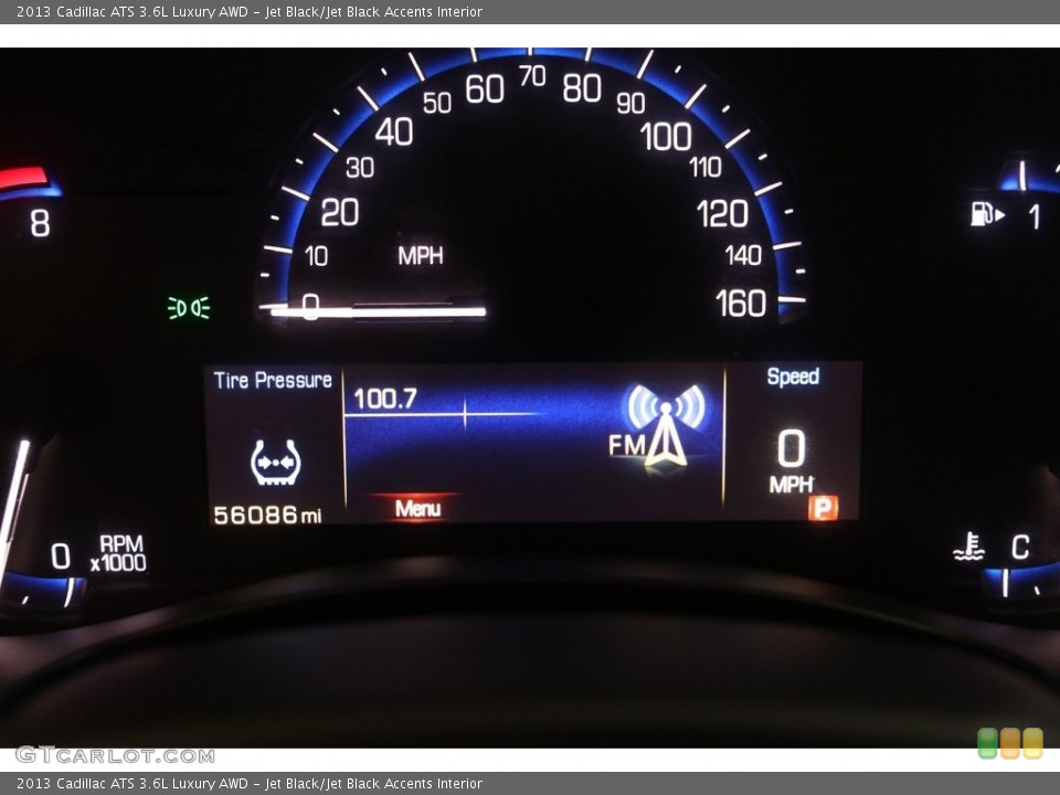 Jet Black/Jet Black Accents Interior Gauges for the 2013 Cadillac ATS 3.6L Luxury AWD #139511902