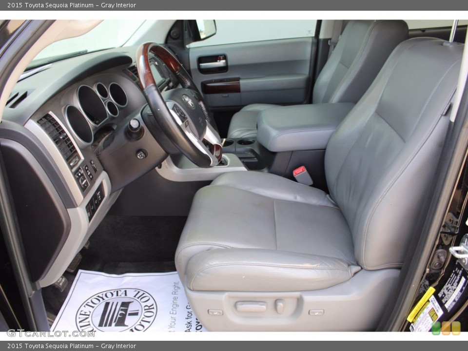 Gray Interior Front Seat for the 2015 Toyota Sequoia Platinum #139511905