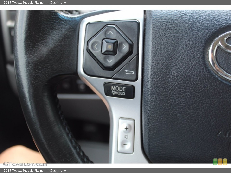 Gray Interior Steering Wheel for the 2015 Toyota Sequoia Platinum #139511929