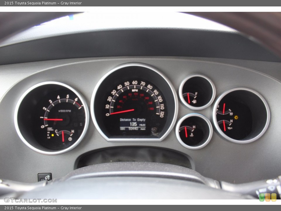 Gray Interior Gauges for the 2015 Toyota Sequoia Platinum #139511971