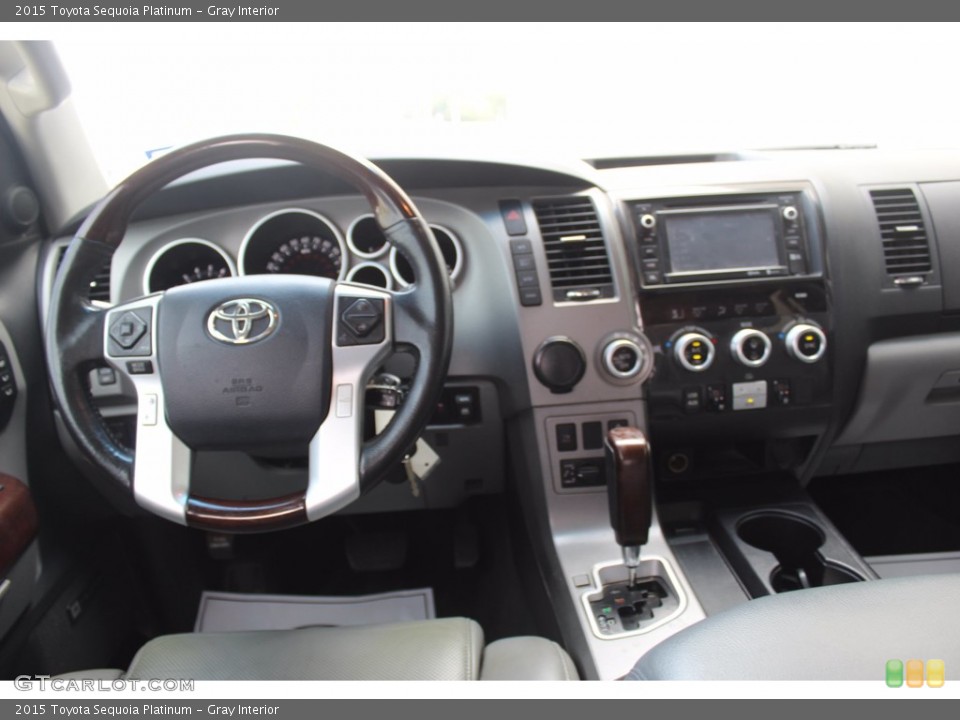 Gray Interior Dashboard for the 2015 Toyota Sequoia Platinum #139512157