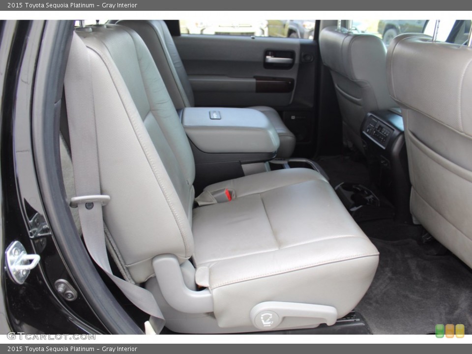 Gray Interior Rear Seat for the 2015 Toyota Sequoia Platinum #139512262