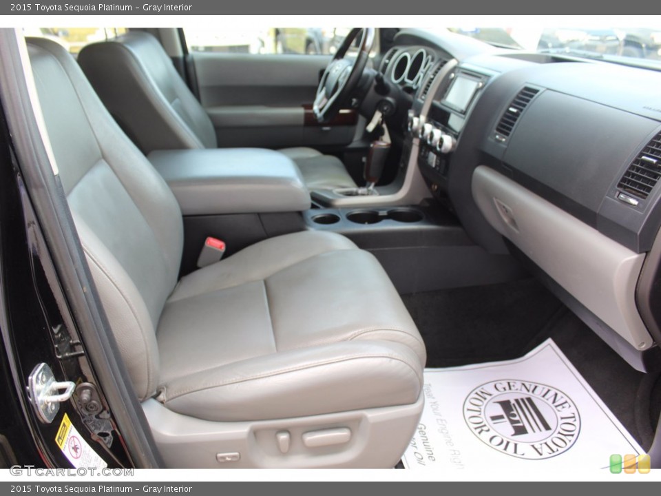Gray Interior Front Seat for the 2015 Toyota Sequoia Platinum #139512304
