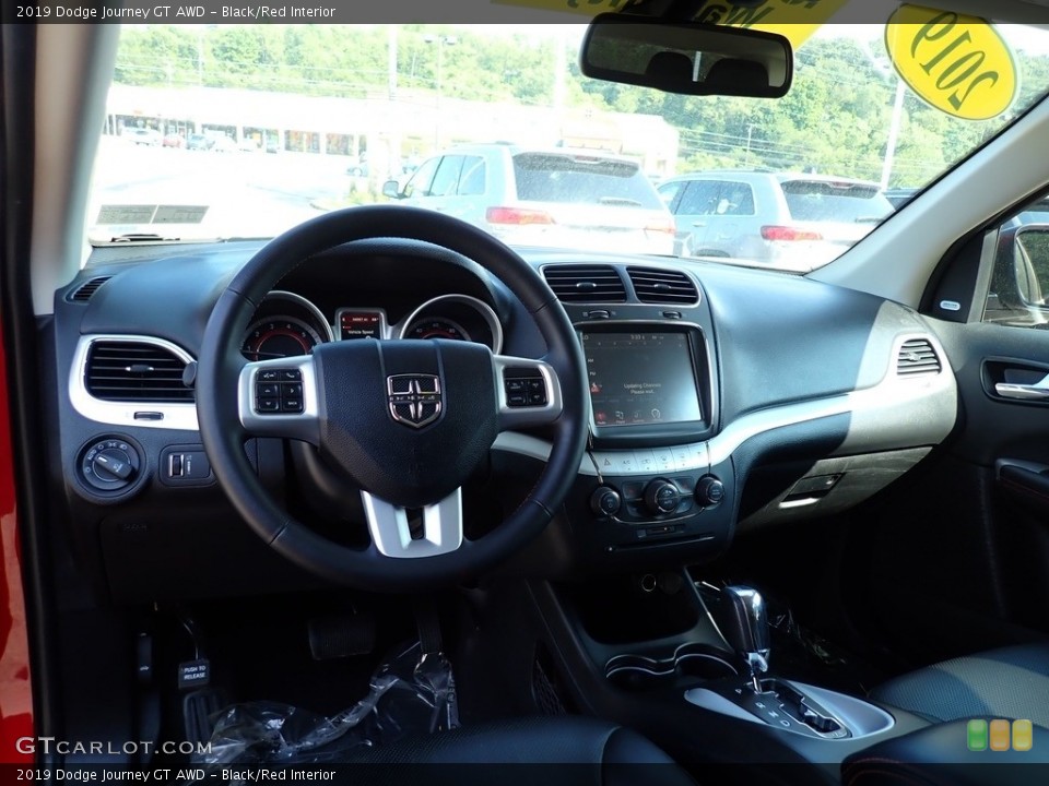 Black/Red 2019 Dodge Journey Interiors