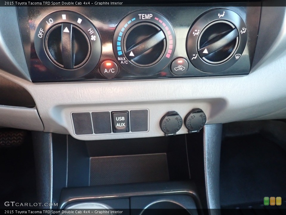 Graphite Interior Controls for the 2015 Toyota Tacoma TRD Sport Double Cab 4x4 #139514347