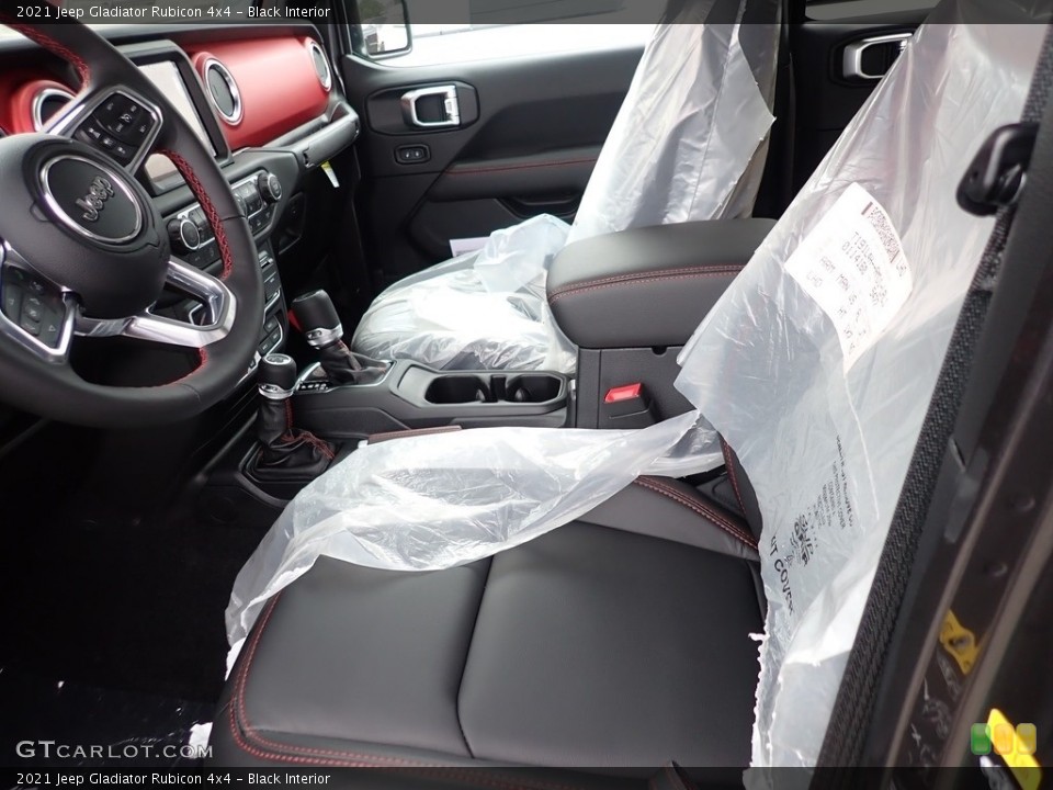 Black Interior Front Seat for the 2021 Jeep Gladiator Rubicon 4x4 #139517976