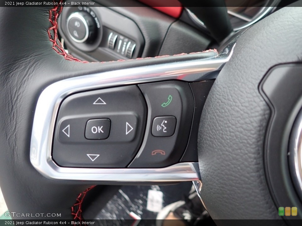 Black Interior Steering Wheel for the 2021 Jeep Gladiator Rubicon 4x4 #139518063
