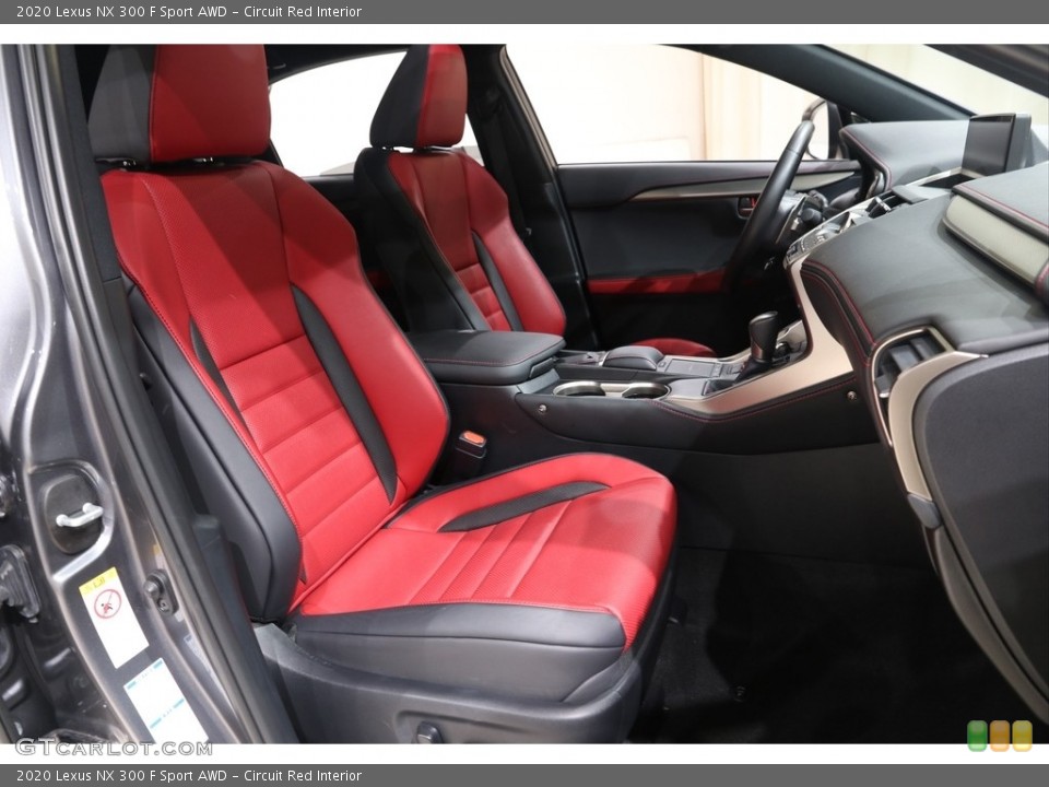 Circuit Red Interior Front Seat for the 2020 Lexus NX 300 F Sport AWD #139518462