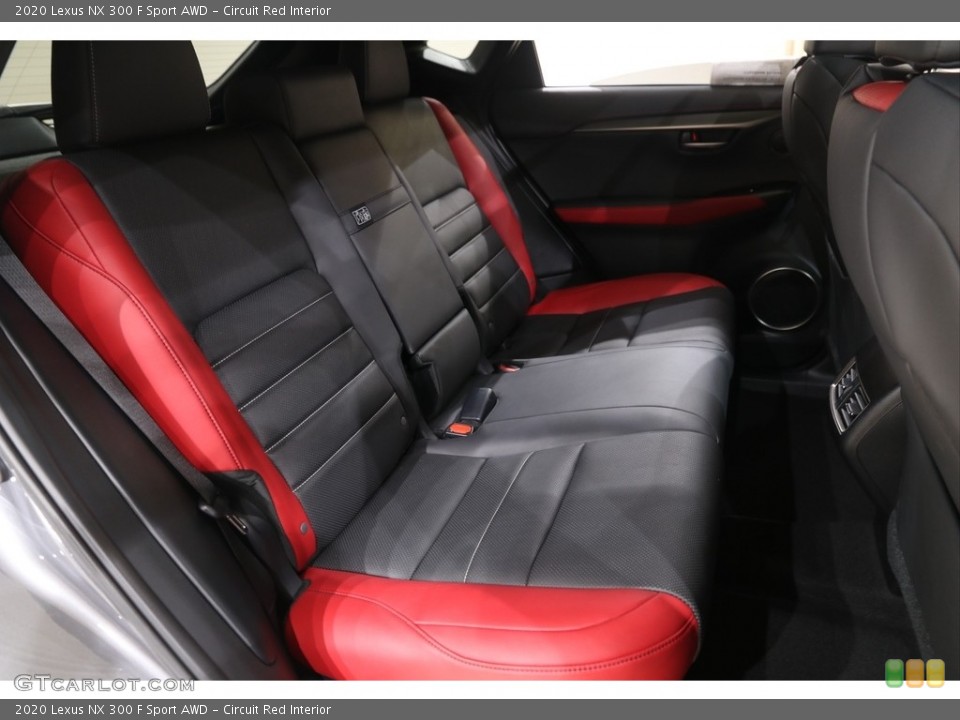 Circuit Red Interior Rear Seat for the 2020 Lexus NX 300 F Sport AWD #139518486