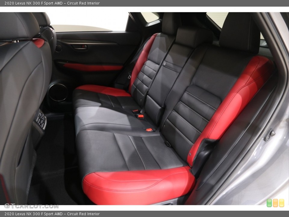 Circuit Red Interior Rear Seat for the 2020 Lexus NX 300 F Sport AWD #139518507