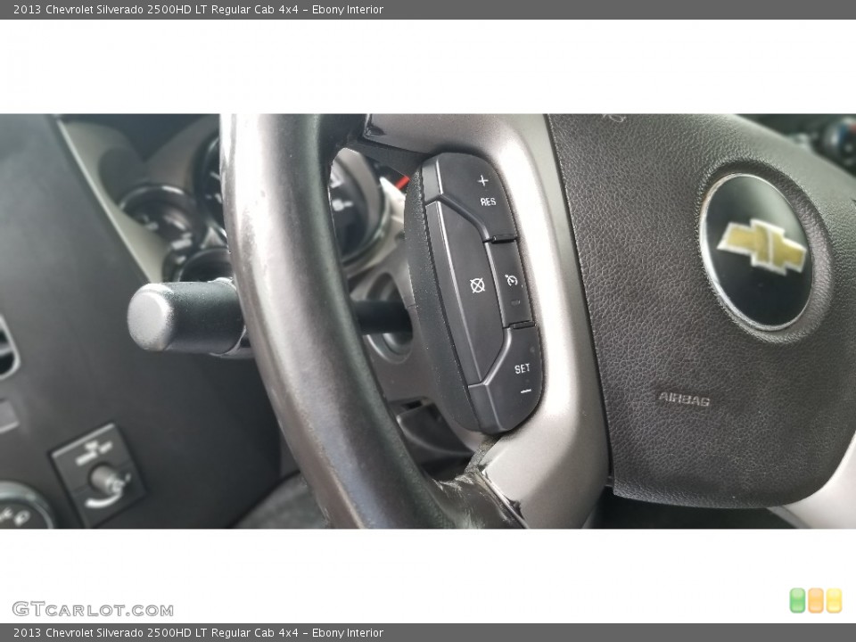 Ebony Interior Steering Wheel for the 2013 Chevrolet Silverado 2500HD LT Regular Cab 4x4 #139519428