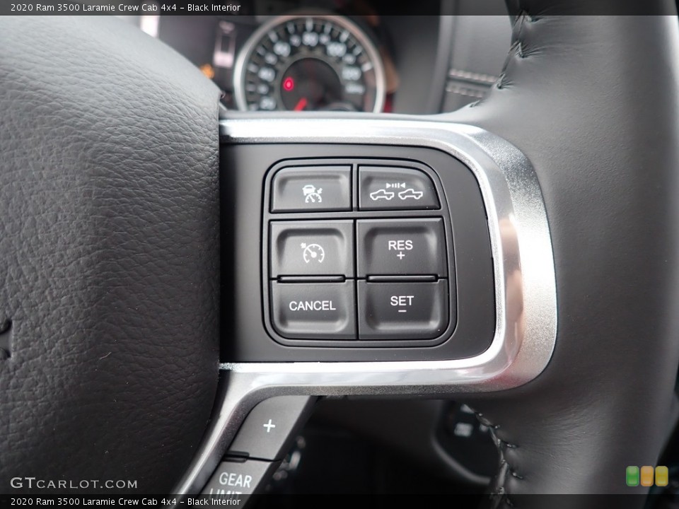 Black Interior Steering Wheel for the 2020 Ram 3500 Laramie Crew Cab 4x4 #139520301