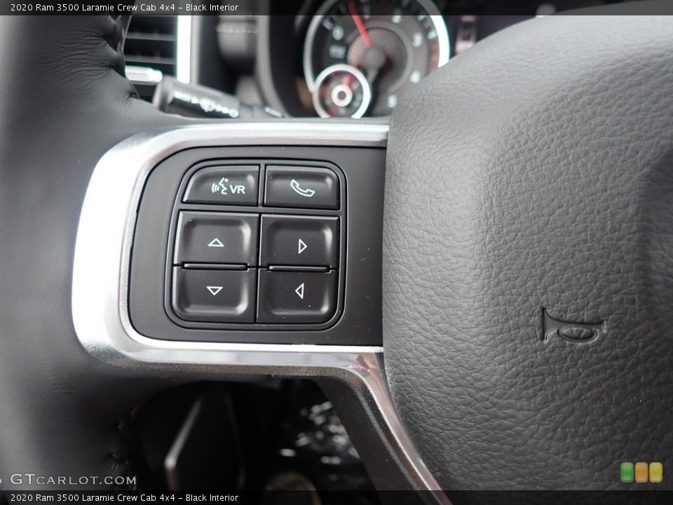 Black Interior Steering Wheel for the 2020 Ram 3500 Laramie Crew Cab 4x4 #139520322