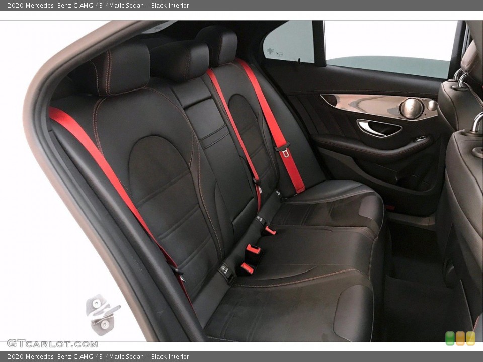 Black Interior Rear Seat for the 2020 Mercedes-Benz C AMG 43 4Matic Sedan #139520361