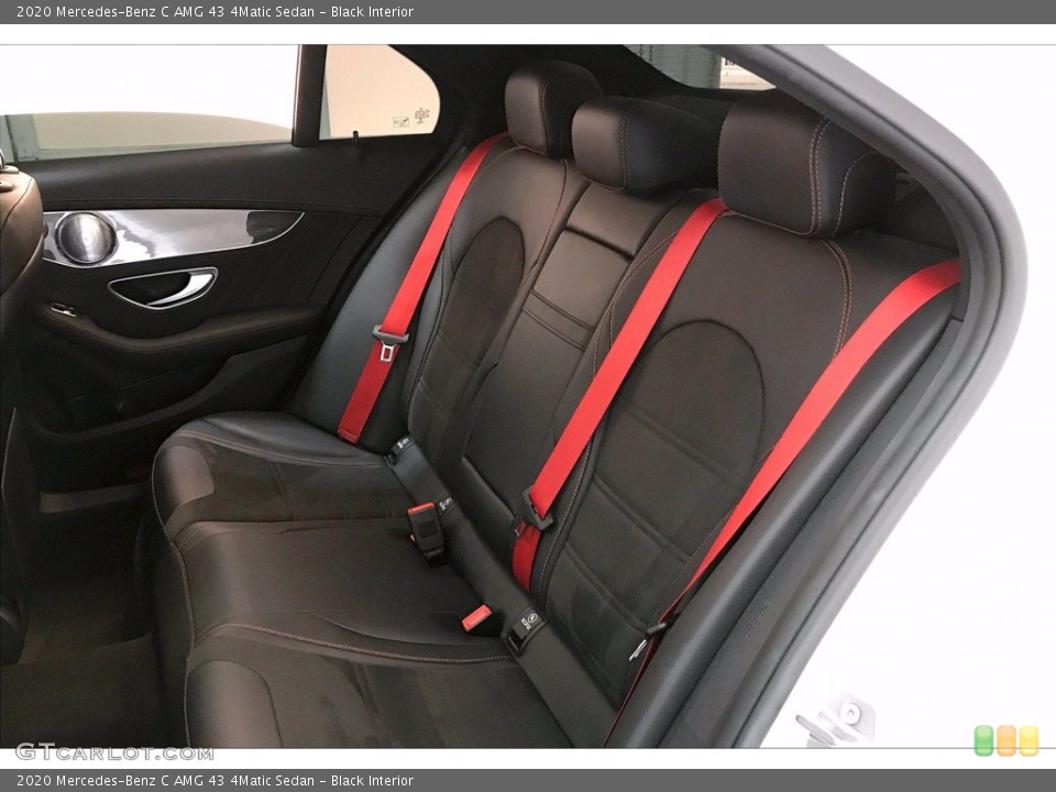 Black Interior Rear Seat for the 2020 Mercedes-Benz C AMG 43 4Matic Sedan #139520409