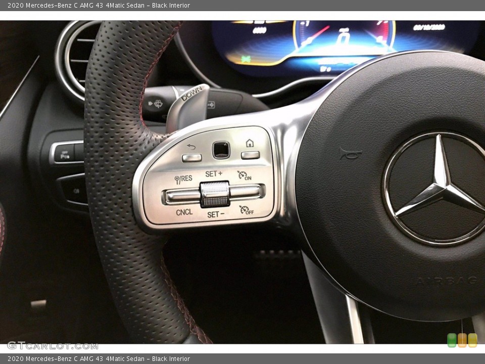 Black Interior Steering Wheel for the 2020 Mercedes-Benz C AMG 43 4Matic Sedan #139520481