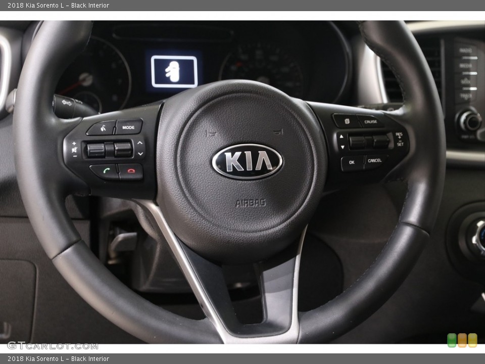Black Interior Steering Wheel for the 2018 Kia Sorento L #139524291