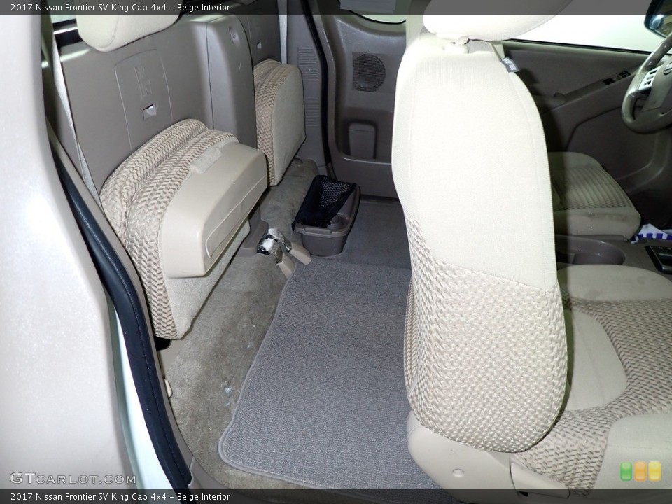 Beige Interior Rear Seat for the 2017 Nissan Frontier SV King Cab 4x4 #139524711