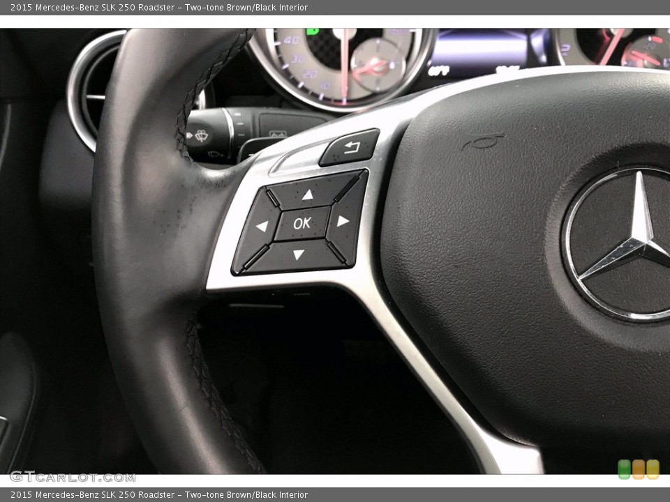 Two-tone Brown/Black Interior Controls for the 2015 Mercedes-Benz SLK 250 Roadster #139524894
