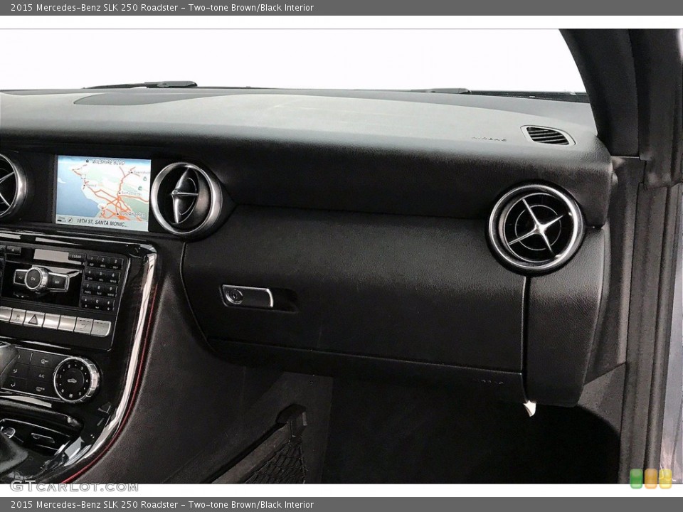 Two-tone Brown/Black Interior Dashboard for the 2015 Mercedes-Benz SLK 250 Roadster #139525120