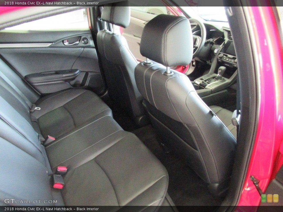 Black Interior Rear Seat for the 2018 Honda Civic EX-L Navi Hatchback #139527769