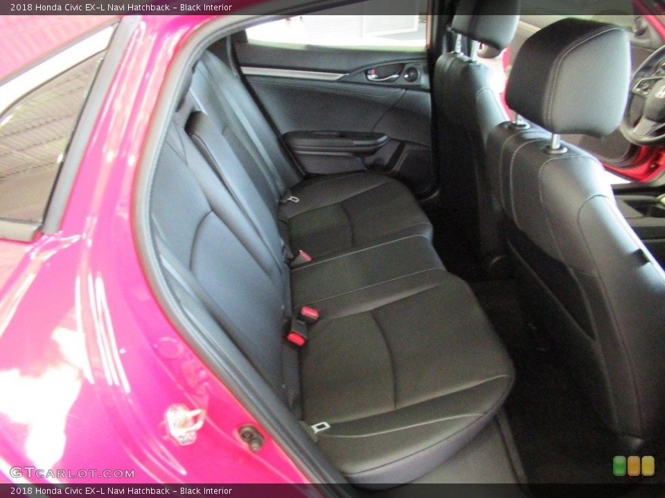Black Interior Rear Seat for the 2018 Honda Civic EX-L Navi Hatchback #139527793