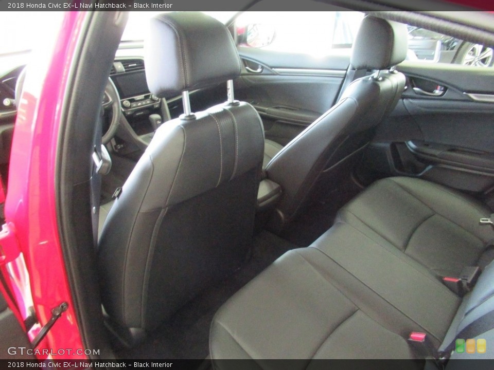 Black Interior Rear Seat for the 2018 Honda Civic EX-L Navi Hatchback #139527901