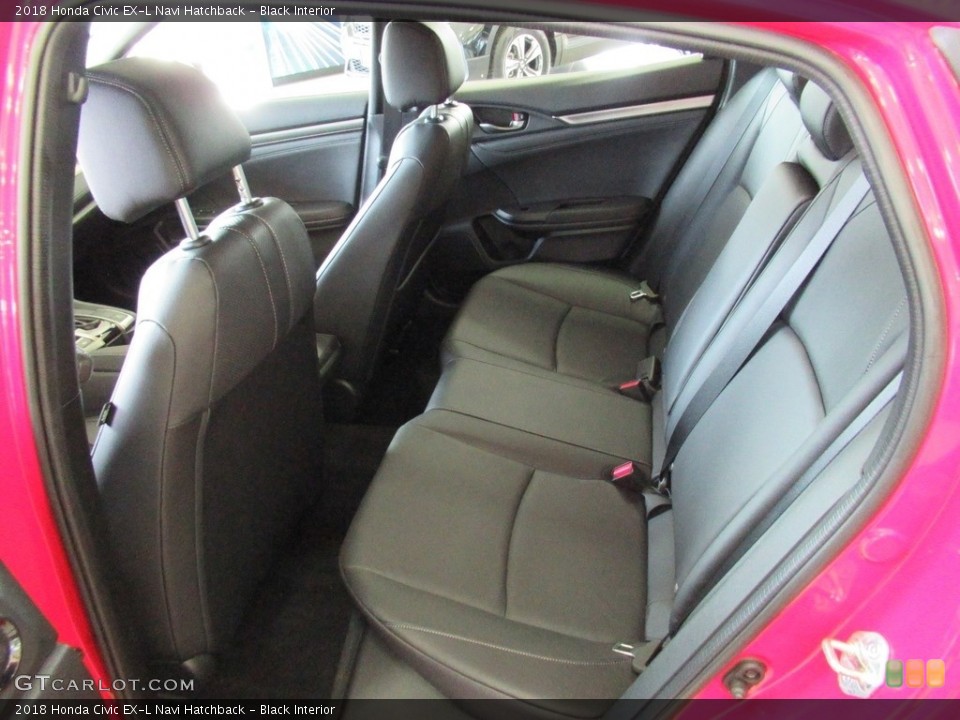 Black Interior Rear Seat for the 2018 Honda Civic EX-L Navi Hatchback #139527925