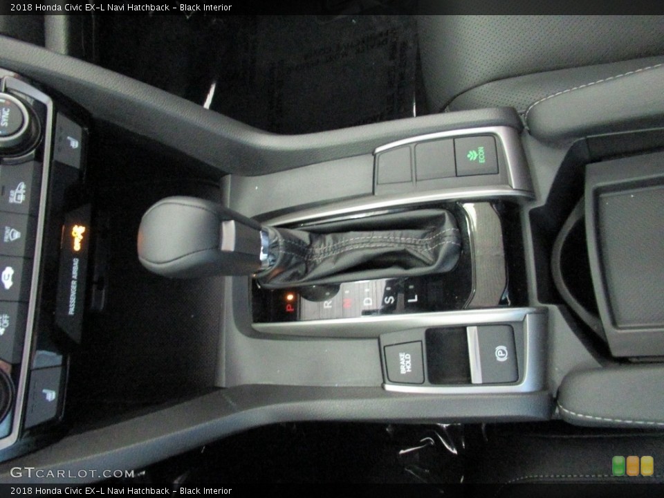 Black Interior Transmission for the 2018 Honda Civic EX-L Navi Hatchback #139528076