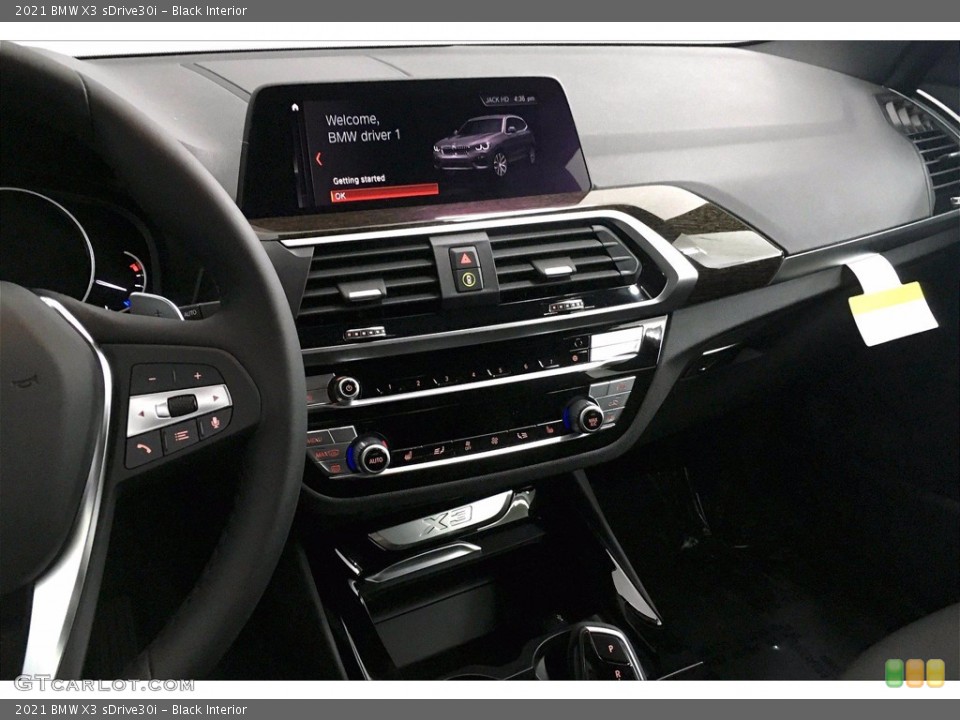Black Interior Controls for the 2021 BMW X3 sDrive30i #139529812