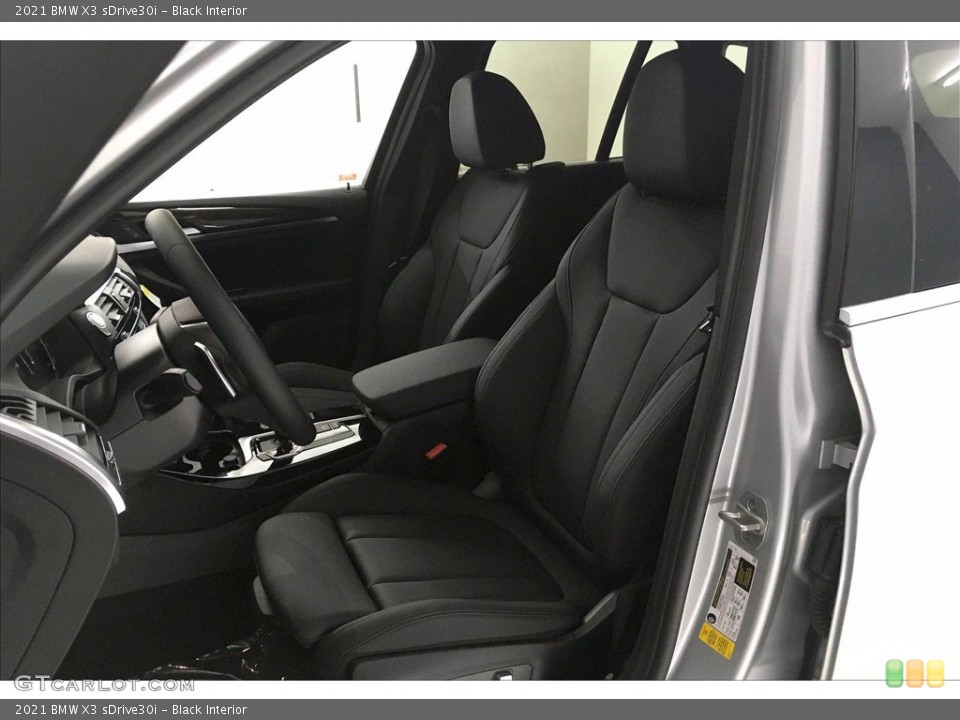 Black Interior Front Seat for the 2021 BMW X3 sDrive30i #139529860
