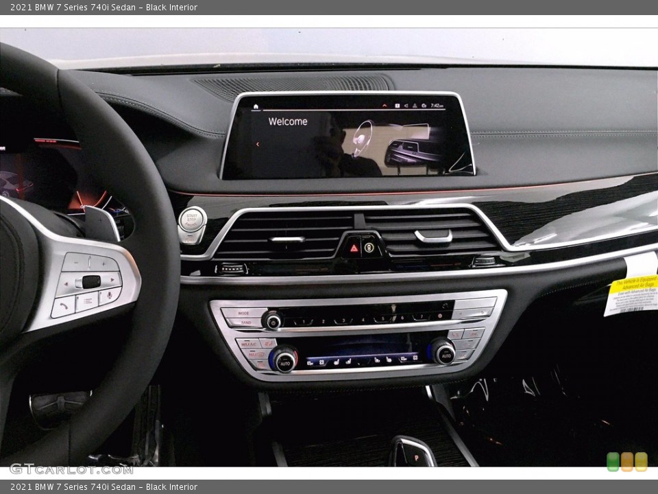 Black Interior Dashboard for the 2021 BMW 7 Series 740i Sedan #139531756