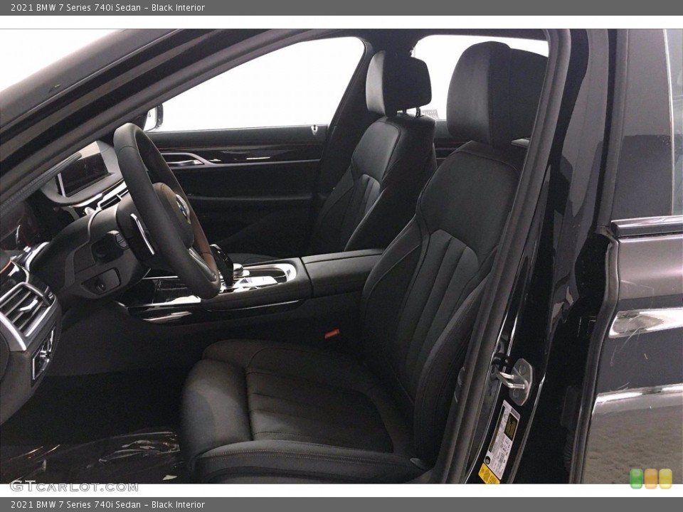 Black Interior Front Seat for the 2021 BMW 7 Series 740i Sedan #139531807