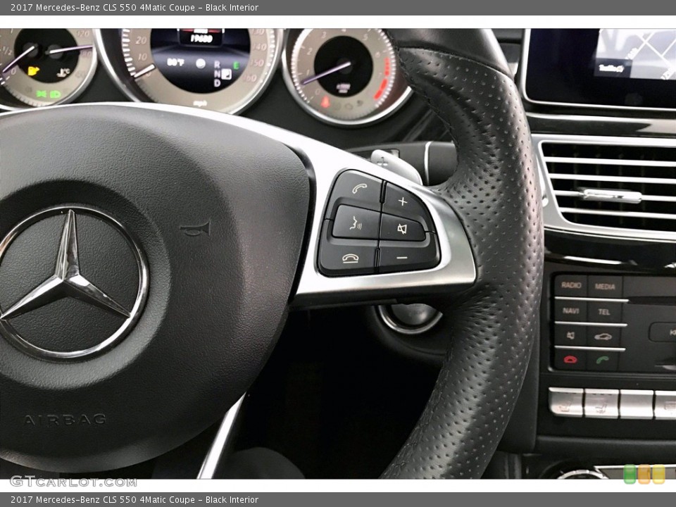 Black Interior Steering Wheel for the 2017 Mercedes-Benz CLS 550 4Matic Coupe #139533211