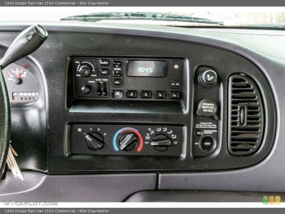 Mist Gray Interior Controls for the 1999 Dodge Ram Van 1500 Commercial #139533496