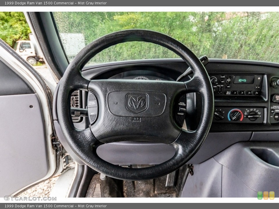 Mist Gray Interior Steering Wheel for the 1999 Dodge Ram Van 1500 Commercial #139533508