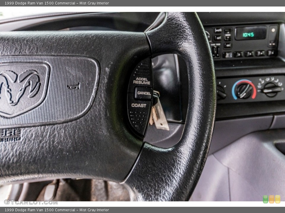 Mist Gray Interior Steering Wheel for the 1999 Dodge Ram Van 1500 Commercial #139533532