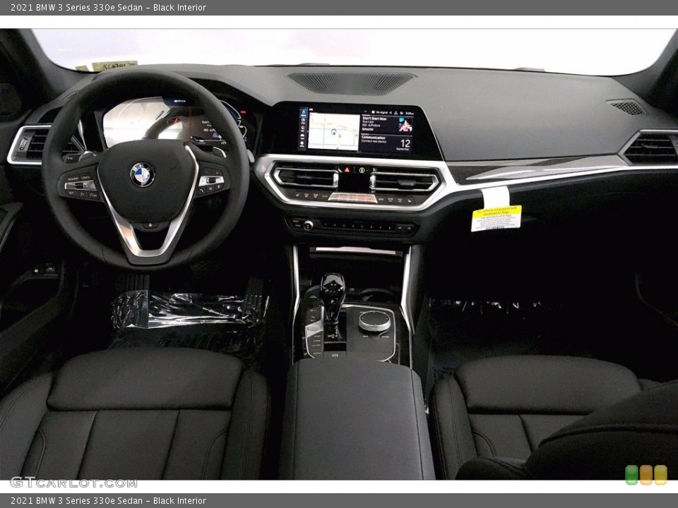 Black Interior Dashboard for the 2021 BMW 3 Series 330e Sedan #139534237