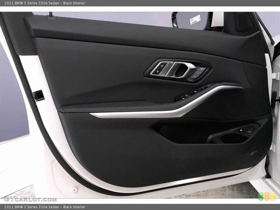 Black Interior Door Panel for the 2021 BMW 3 Series 330e Sedan #139534345